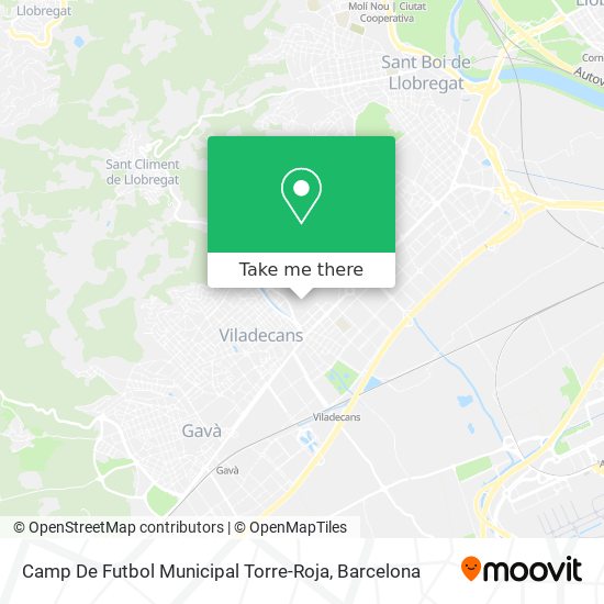 Camp De Futbol Municipal Torre-Roja map