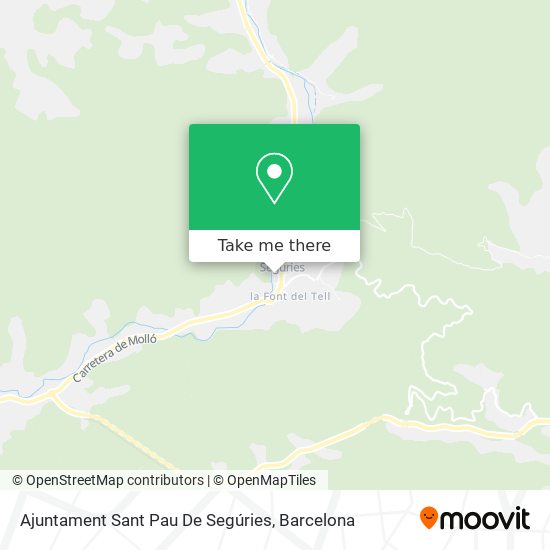 Ajuntament Sant Pau De Segúries map