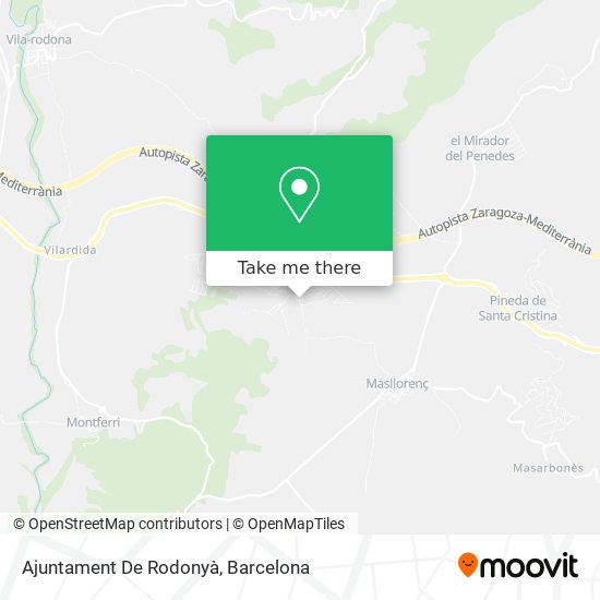 Ajuntament De Rodonyà map