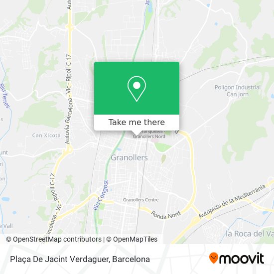 Plaça De Jacint Verdaguer map