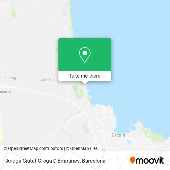 Antiga Ciutat Grega D'Empúries map