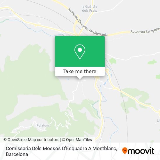 Comissaria Dels Mossos D'Esquadra A Montblanc map