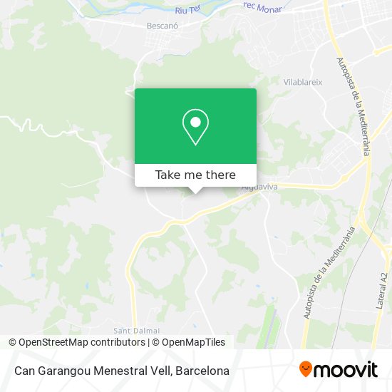 Can Garangou Menestral Vell map