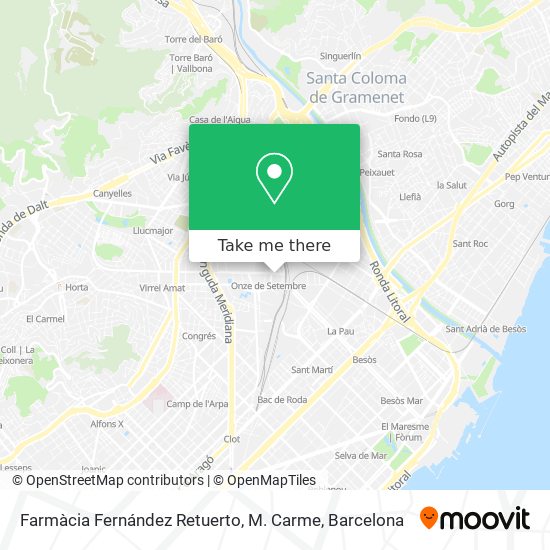 Farmàcia Fernández Retuerto, M. Carme map