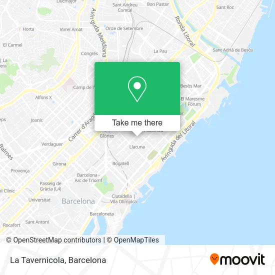 La Tavernicola map