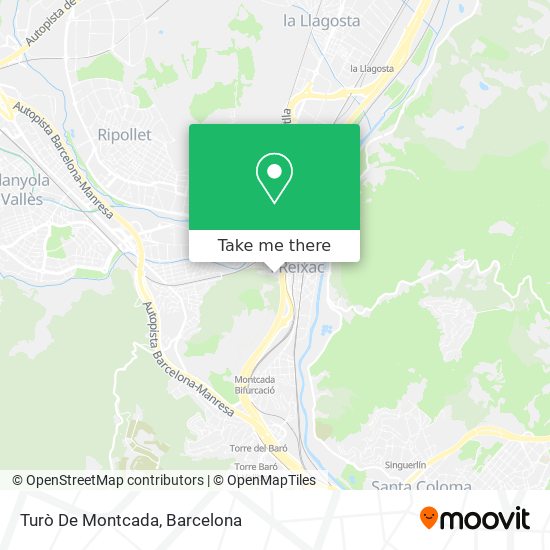mapa Turò De Montcada