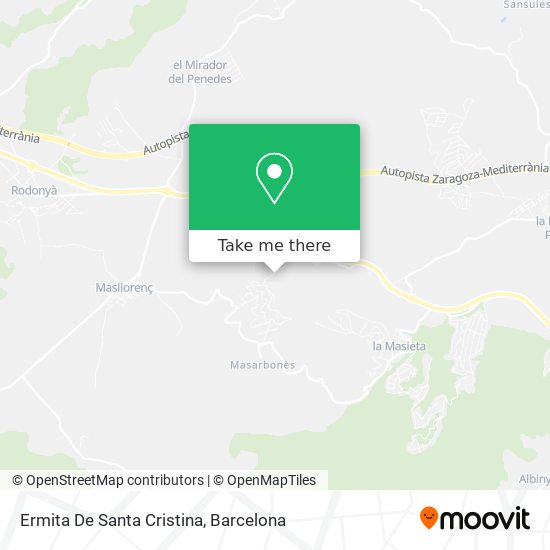 Ermita De Santa Cristina map