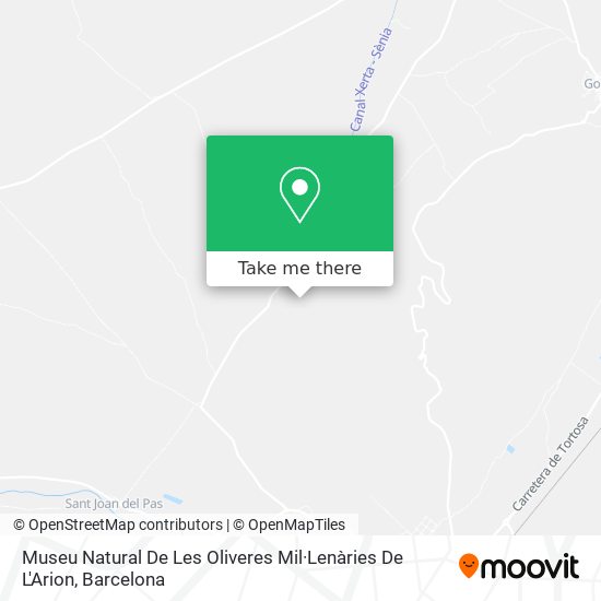 Museu Natural De Les Oliveres Mil·Lenàries De L'Arion map