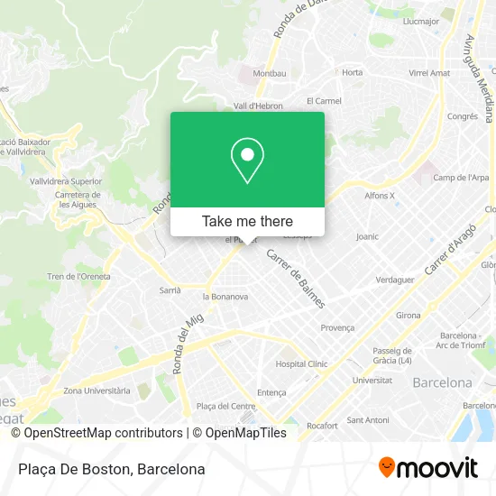 Plaça De Boston map