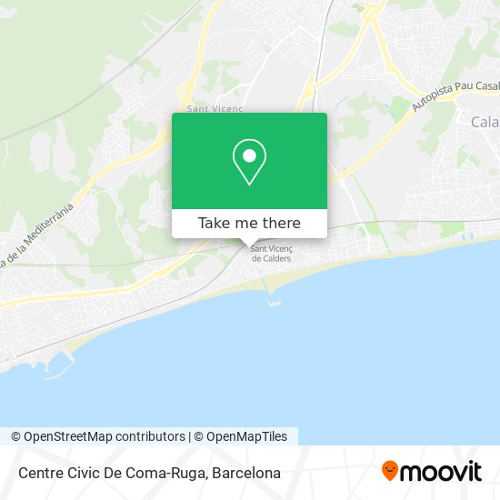 Centre Civic De Coma-Ruga map