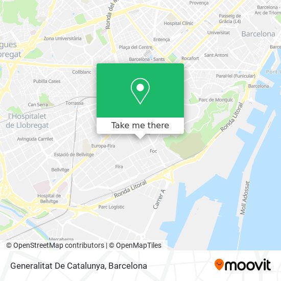 Generalitat De Catalunya map