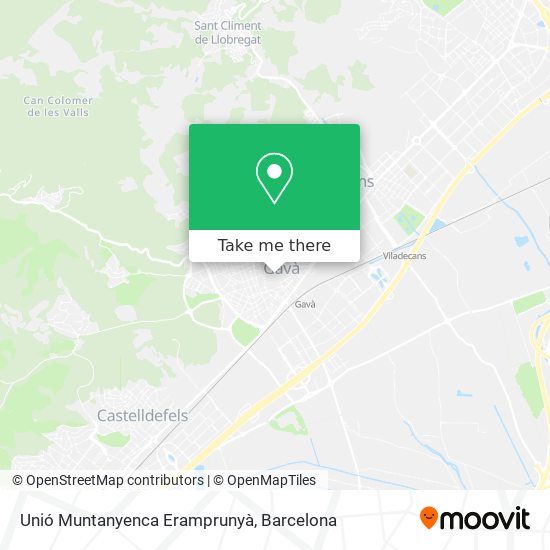 Unió Muntanyenca Eramprunyà map