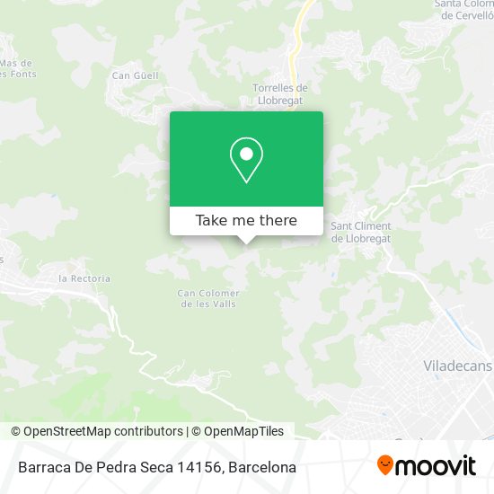 Barraca De Pedra Seca 14156 map