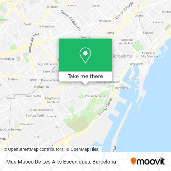Mae Museu De Les Arts Escèniques map