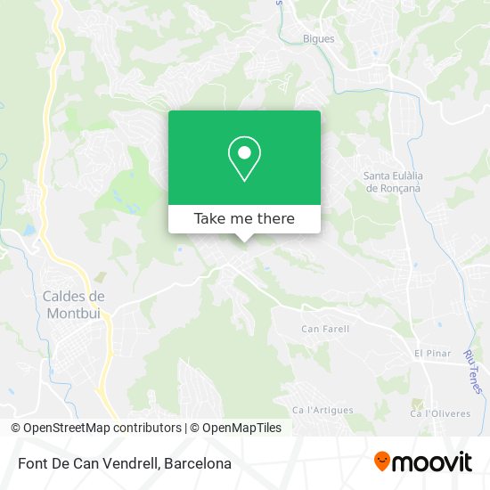 Font De Can Vendrell map