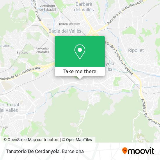 Tanatorio De Cerdanyola map