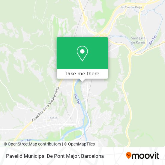 Pavelló Municipal De Pont Major map