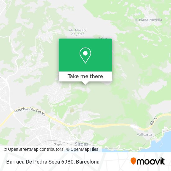 Barraca De Pedra Seca 6980 map