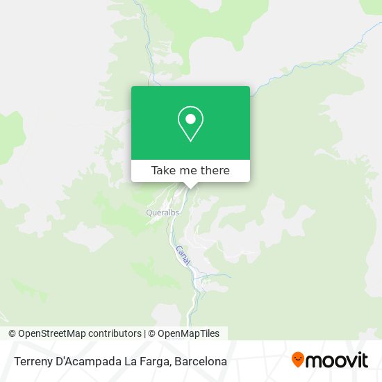 Terreny D'Acampada La Farga map