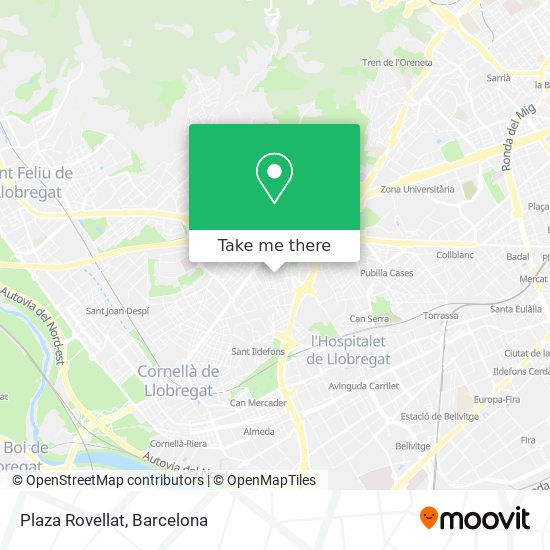 Plaza Rovellat map