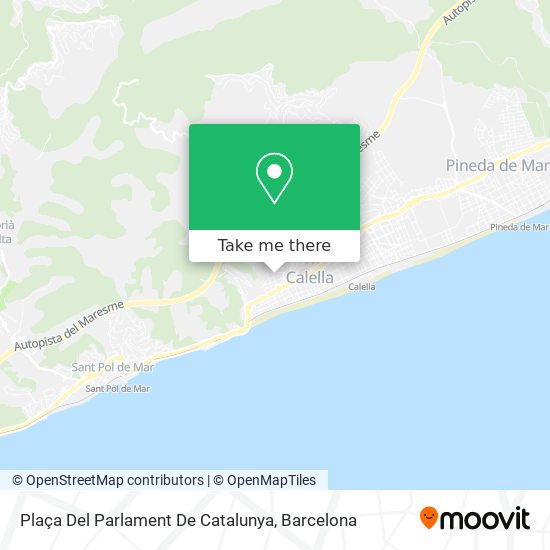 Plaça Del Parlament De Catalunya map