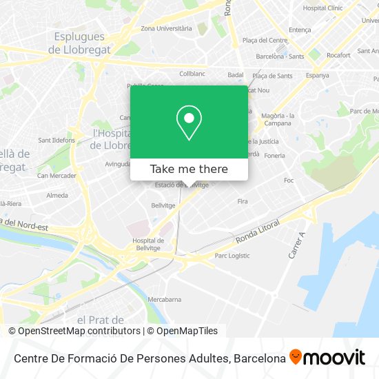 Centre De Formació De Persones Adultes map