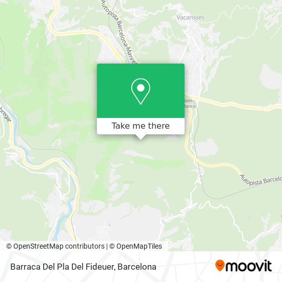 Barraca Del Pla Del Fideuer map