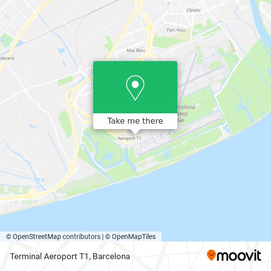 Terminal Aeroport T1 map