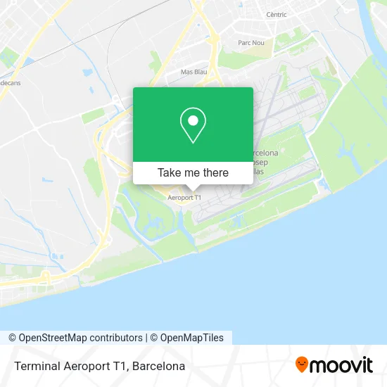 Terminal Aeroport T1 map