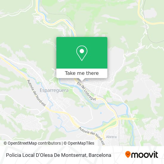 Policia Local D'Olesa De Montserrat map