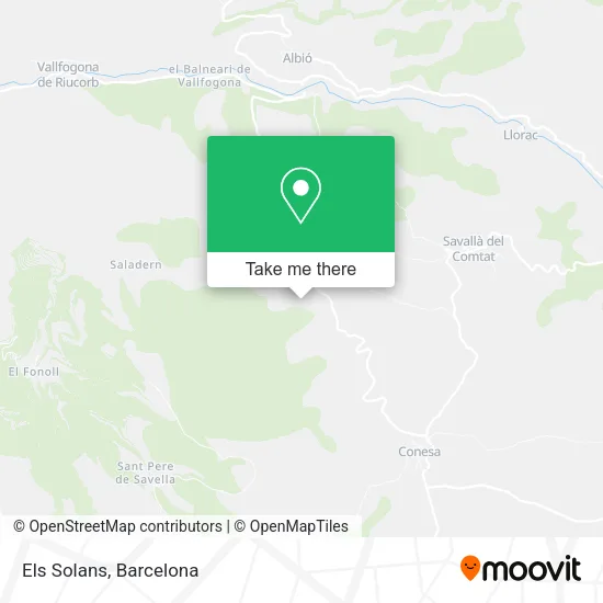 Els Solans map