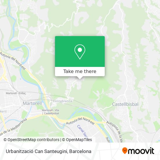 Urbanització Can Santeugini map