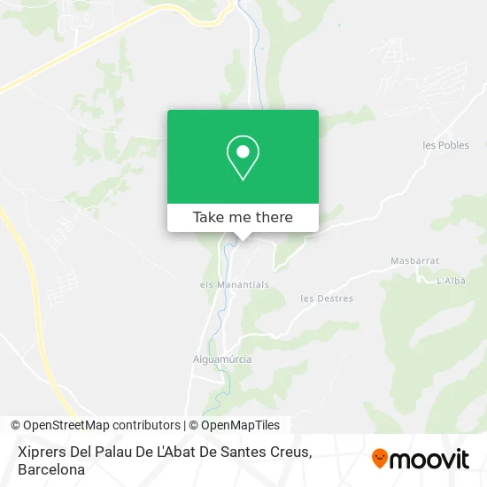 Xiprers Del Palau De L'Abat De Santes Creus map