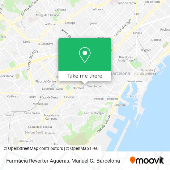 Farmàcia Reverter Agueras, Manuel C. map
