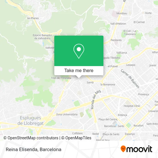 Reina Elisenda map