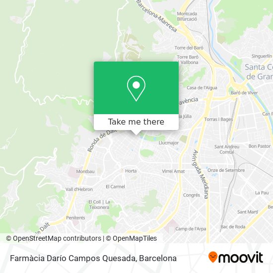 mapa Farmàcia Darío Campos Quesada