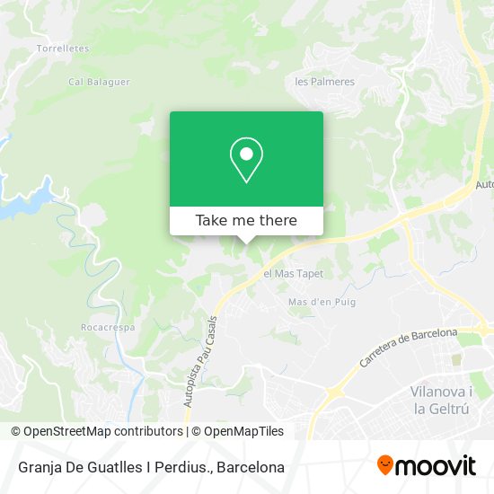 Granja De Guatlles I Perdius. map