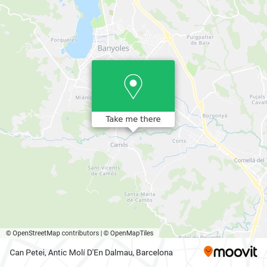 Can Petei, Antic Molí D'En Dalmau map