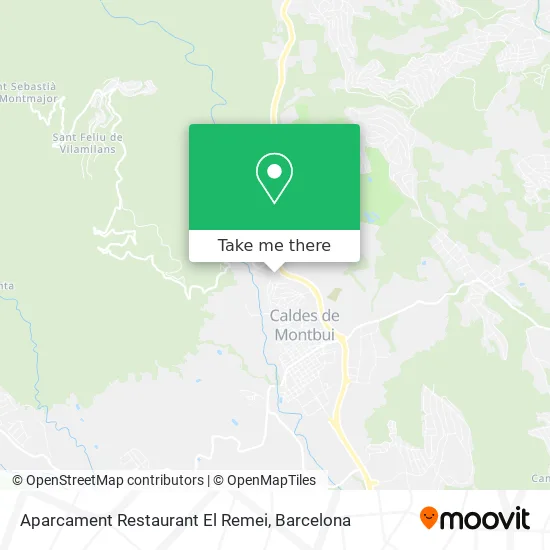 Aparcament Restaurant El Remei map