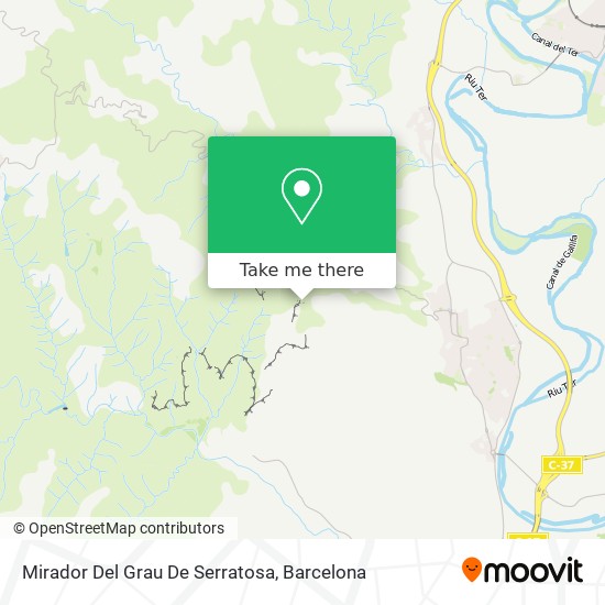 Mirador Del Grau De Serratosa map