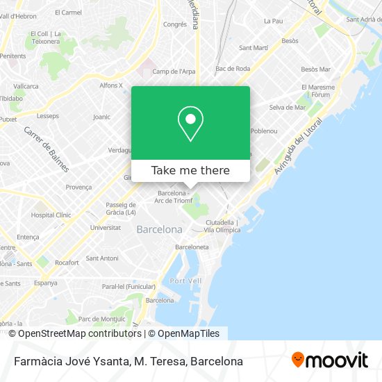 Farmàcia Jové Ysanta, M. Teresa map