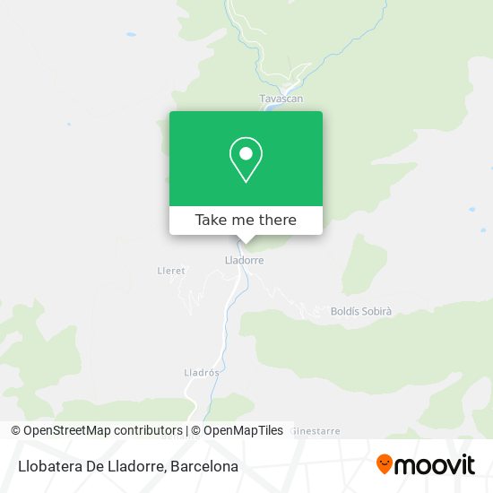Llobatera De Lladorre map