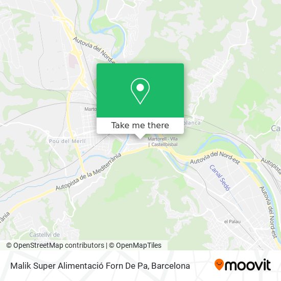 Malik Super Alimentació Forn De Pa map