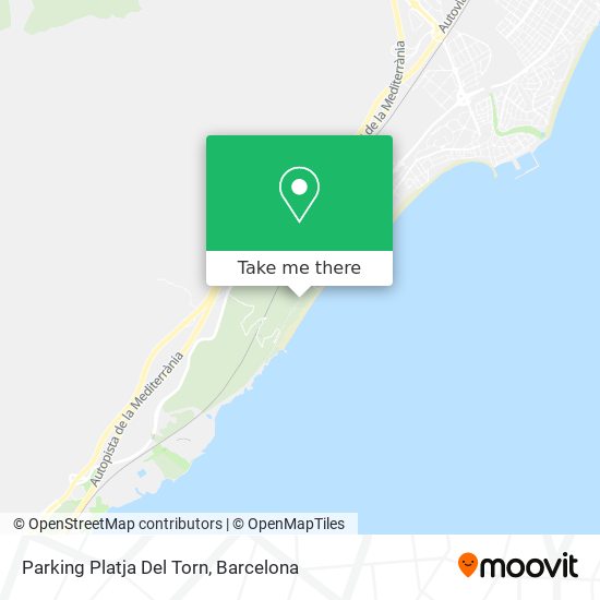 Parking Platja Del Torn map