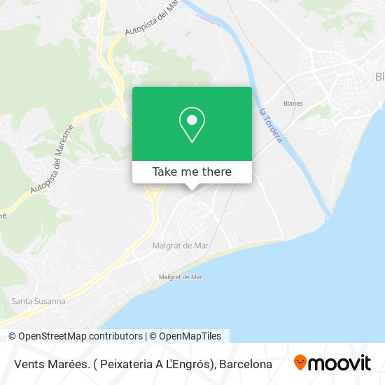 Vents Marées. ( Peixateria A L'Engrós) map