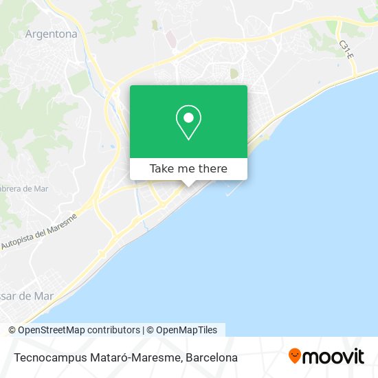 Tecnocampus Mataró-Maresme map