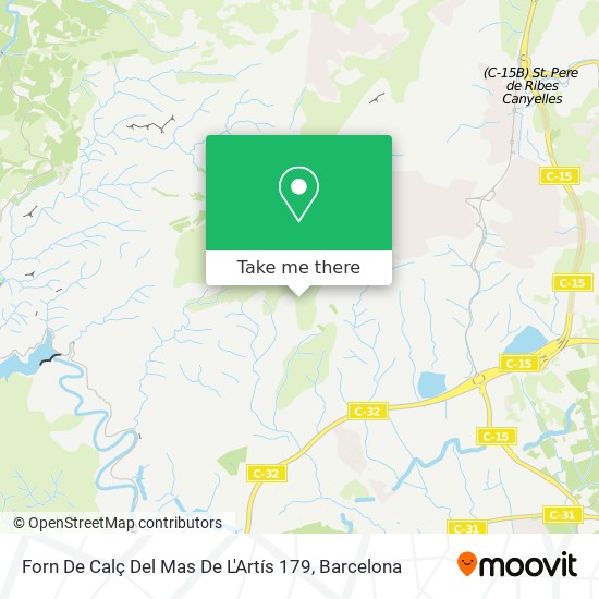 Forn De Calç Del Mas De L'Artís 179 map