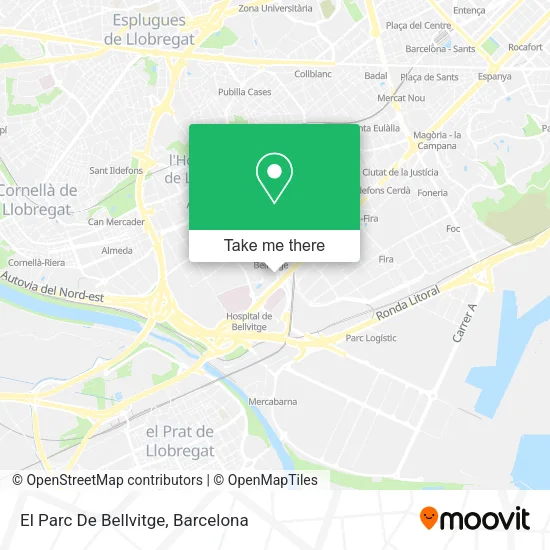 El Parc De Bellvitge map