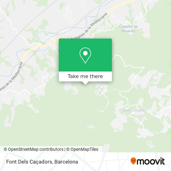 Font Dels Caçadors map