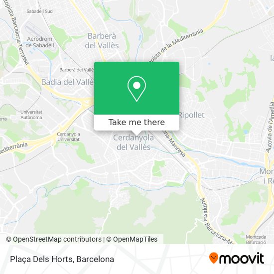 Plaça Dels Horts map